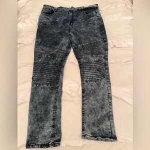 Phat Farm Men's Skinny Fit  Acid Wash Stretch Jeans 38W/30L